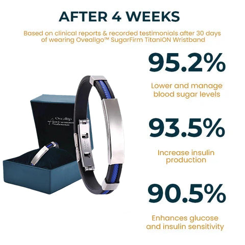 🔥🔥🔥 OveallgoTM Blood Suar TitanION Wristband-Lower Blood Sugar