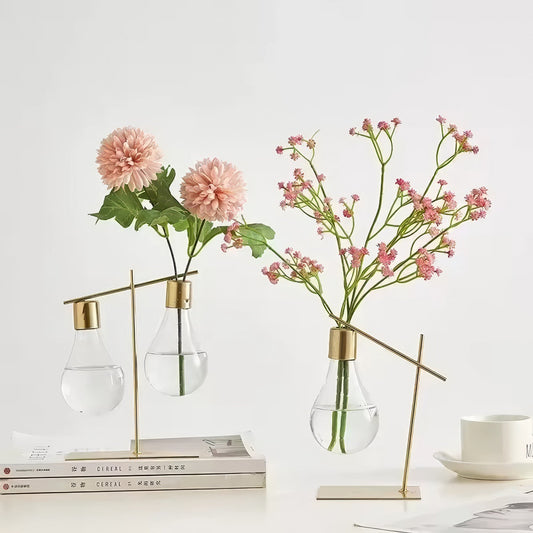 Minimalist Light Bulb Hydroponic Vase